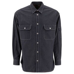 Comme Des Garçons Relaxed-Fit Denim Overshirt With Contrast Stitching - NWT